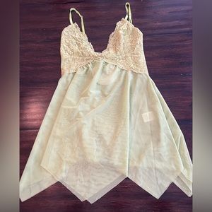 NWT Princess Polly Mini Slip Dress in Green - size 2